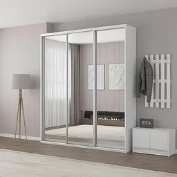 Шафа-купе Idea серія 2 210 x 45 x 240 см Білий Дзеркало