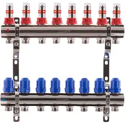 Колекторний блок з витратомірами Koer KR.1110-08 1"x8 ways KR2645