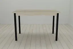 Кухонний стіл Ferrum-decor Маріо 75x120x70 Чорний ДСП Сонома 16мм (FRD-106330) - мініатюра 2