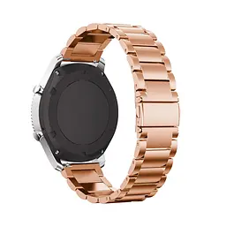 Металевий ремінець Watchbands Stainless Premium Samsung Galaxy Watch 46mm Silver Samsung Gear S3 - рожево-золотий (WB006METALROSEGOLD46) - мініатюра 2