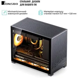 Корпус для ПК JONSBO D32 PRO Black - мініатюра 6