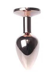 Анальна пробка - Jewellery Red Gold Plug Light Blue - мініатюра 6