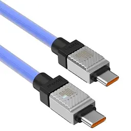 Кабель Baseus CoolPlay Series Fast Charging Cable Type-C to Type-C 100W 2m CAKW000303 Blue - мініатюра 2