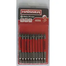 Набір біт Haisser PH2X70 мм (10шт)
