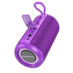 Портативна bluetooth колонка Borofone BR37 TWS з LED підсвічуванням фіолетовий - мініатюра 3