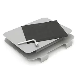 Підставка для ноутбука планшета Voltronic LS-18 Silver складана, поворотна - мініатюра 4