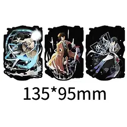 Голографічна наклейка Великий з бродячих псів Дазай Bungou Stray Dogs Dazai