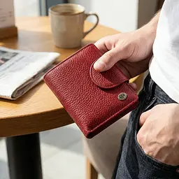 Гаманець жіночий ST Leather 18499 (ST415) невеликий червоний - мініатюра 4