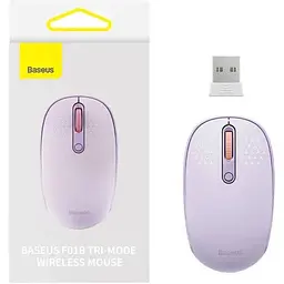 Бездротова мишка Baseus F01B Tri-Mode (3 режимна) фіолетова B01055503513-00 - мініатюра 9