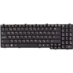 Клавіатура для ноутбука IBM/LENOVO IdeaPad G550, G555 чорний, чорний фрейм (KB311040)