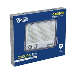 Прожектор LED Violux CARBON 200W 5000K 24000lm IP65 ( 400192 ) - мініатюра 2