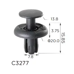 Кліпса для обшивки Bmw (07147401727, 11389) (C3277) - мініатюра 2
