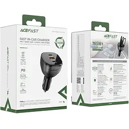 Автозаряджання 3xUSB 165W (2xUSB-C + USB-A) B14 Acefast - мініатюра 4