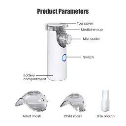 Ультразвуковий інгалятор Mesh Nebulizer JSL-W302 для дорослих та дітей ручний небулайзер - мініатюра 4