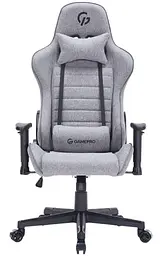 Ігрове крісло GamePro GC575FB Gray Fabric (GC575FG) - мініатюра 3