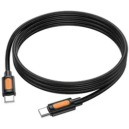 Дата кабель Borofone BX114 Structure Type-C to Type-C 60W (1m) Black - мініатюра 5