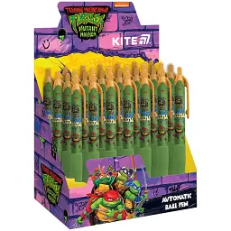 Ручка кулькова автоматична Kite Ninja Turtles синя 28 шт. (NT25-039) - мініатюра 2