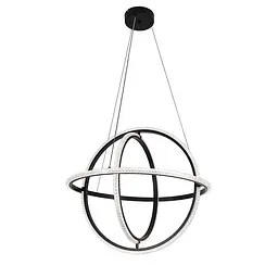 Люстра стельова LED Levistella 799L8703D-3 (600) BK, 70W, чорний, сучасний стиль з пультом управління - мініатюра 2