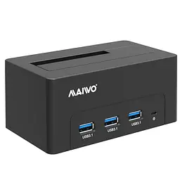 Док-станція Maiwo для HDD 2.5"/3.5" SATA/SSD 3хUSB 3.0 (K308H 7000) Чорна