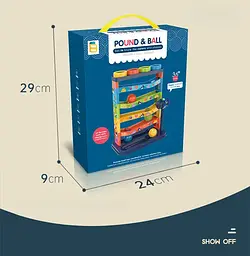 Трек спуск із кульками 5 ярусів Pound & Ball розвивальна іграшка - мініатюра 6