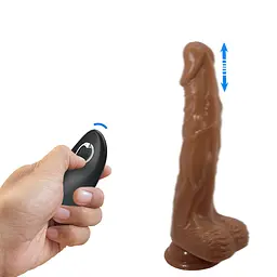 Реалістичний вібратор Baile Beautiful Encounter Bodach Remote Control 21 см коричневий - мініатюра 2