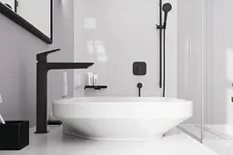 Змішувач для умивальника Hansgrohe Logis без донного клапана matt black 71258670 - мініатюра 4