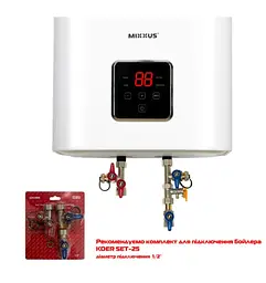 Водонагрівач Mixxus EWH-15050 CUBE DRY 50 л, 2,0 кВт, "сухий" ТЕН, вертикальний, квадратний, білий (WH0617) - мініатюра 5