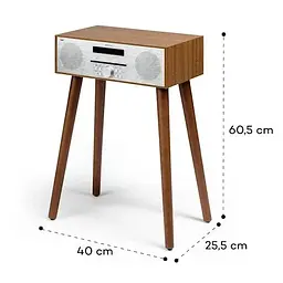 Радіоприймач Auna Silver Star Stand CD-DAB (10038421) - мініатюра 10