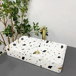 Умивальник VBI Triest terazzo glossy накладний VBI-012706, Цветной - мініатюра 1