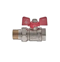 Кран кульовий з американкою Nolf classic 3/4" прямий NFC.921-08 (NF3151) - мініатюра 3