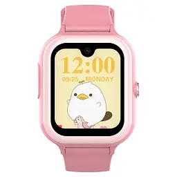 Розумний дитячий годинник Lemfo D59 з GPS, AMOLED дисплеєм, відеодзвінками, SIM-картою, кнопкою SOS та вологозахистом IP67 Рожевий - мініатюра 2