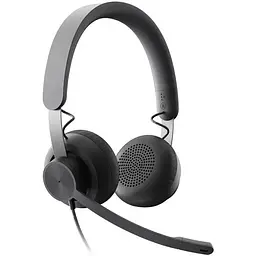 Дротова стерео гарнітура Logitech Zone Wired USB + Type-C (981-000870) чорна - мініатюра 2