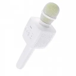 Мікрофон із караоке, Bluetooth, AUX, 1200 мА·год, HOCO BK5 Cantando, Білий - мініатюра 3