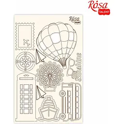Чіпборд Rosa Talent Make your journey 4 білий картон 12,8х20 см  - мініатюра 2