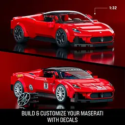Колекційна машинка-конструктор Hot Wheels Mattel Brick Shop Speed Maserati (JFR90) - мініатюра 7