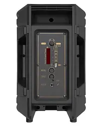 Портативна колонка UKC RX-8133 Акустична система 30Вт RGB підсвічування 2x8" 2400mAh Чорний - мініатюра 3