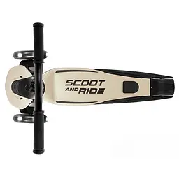 Самокат Scoot and Ride Highwaykick-5 з колесами що світяться бежевий (SR-190117-ASH) - мініатюра 2