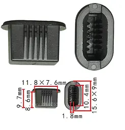 Кліпса втулка фіксатор Fiat, Citroen, Renault (82422490, 7703081019, 7754387, 46478225) (C3874) - мініатюра 2