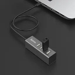 Хаб адаптер Hoco Type-C - на 4 Usb 2.0 - HB1 Line machine 6931474717917 - мініатюра 2