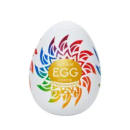 Мастурбатор-яйце Tenga Egg Shiny II Pride Edition, щільний TPE, пробник лубриканту 5 мл, лімітована серія - мініатюра 1
