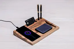 Підставка з дерева для гаджета QI ecoWalnut 270х180х33 мм - мініатюра 2