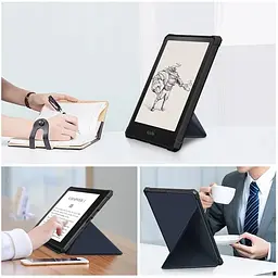 Обкладинка Ultra Slim Origami BeCover для Amazon Kindle Paperwhite 11th Gen. 2021 Deep Blue (707219) - мініатюра 4