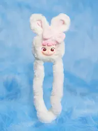 Колекційна м'яка іграшка з кільцем Tangle х Cimmy Fluffy Bunny Snowy (HWTANGLE01S01-WC02) - мініатюра 3