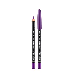 Олівець для губ водостійкий Flormar Waterpoof Lipliner №218 Темно-ліловий Dark purple