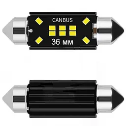 Світлодіод 12-24V Т11 36 мм SMD 8-2016 160Lm (Canbus Оманка) №111