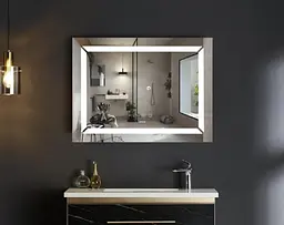 Дзеркало Mixxus Light MR01-90x70 (годинник, LED-підсвічування, антизапотівання) (MI5999) - мініатюра 10