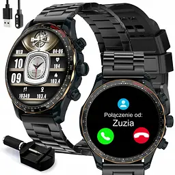 Смарт-годинник Aries Watches KM68 Sport, водонепроникні, елегантні, 2 ремінці - мініатюра 2
