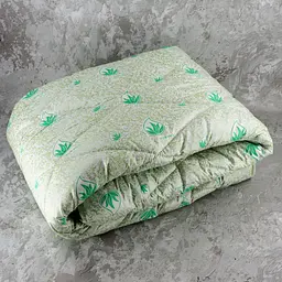 Ковдра закрита холлофайбер ALOE VERA (Мікрофібра) Двоспальна Євро 200х220 55075