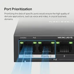 Комутатор мережевий Mercusys (MS105GP) - мініатюра 8