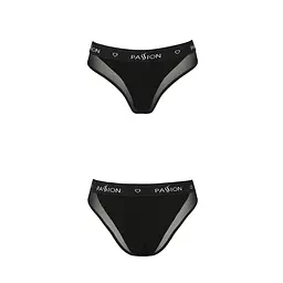 Трусики з прозорою вставкою Passion PS002 PANTIES L, black - мініатюра 5